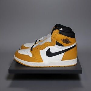 Nike High Top Sneakers - Yellow, Black, and White